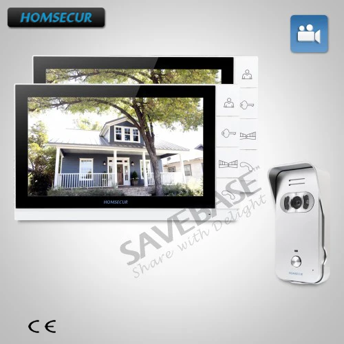 

HOMSECUR Shipping from Russia 9" Video&Audio Smart Doorbell+Ultra-large Screen Monitor for Apartment