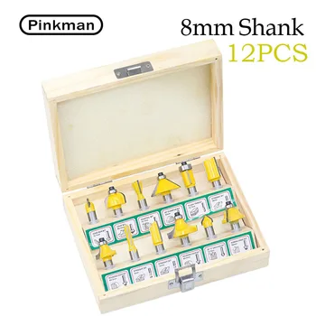 

1Set Of Milling Cutter Wooden Box Wood Milling Cutter Router Bit Router Bit 8mm Straight End Mill Trimmer Router Wood Cutters