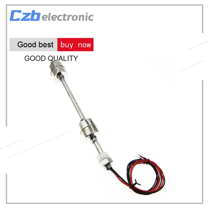 

220V 200mm Stainless Steel Pool Tank Water Level Sensor Vertical Float Switch