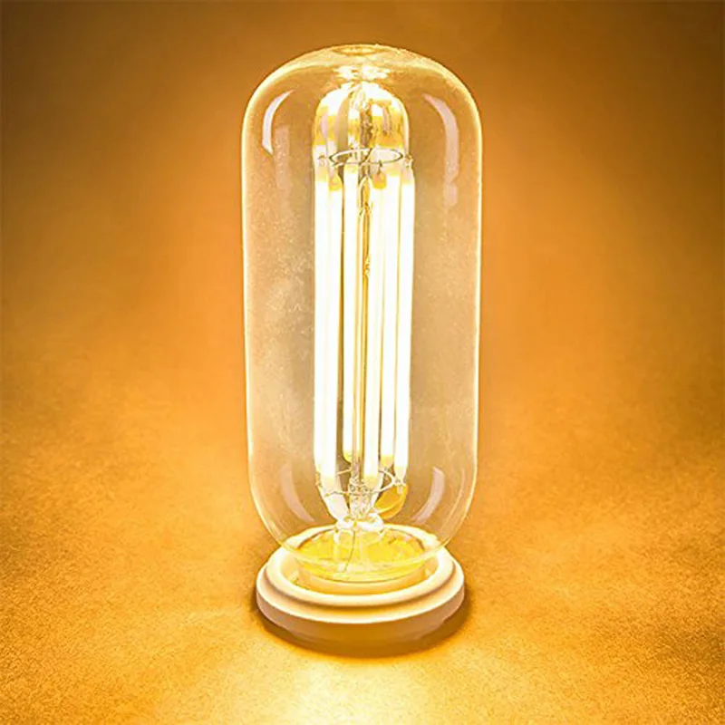 T45 4/6W Edison Style Antique LED Filament Tubular Light Bulb 2200/3000K E27 Medium Base Lamp -- CLH