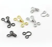 Нижнее Бельё для девочек Пряжка крючок, застежка Штаны крепежа крюк и глаз металлические кнопки невидимый мех пальто пряжки Поппер настроить - изображение