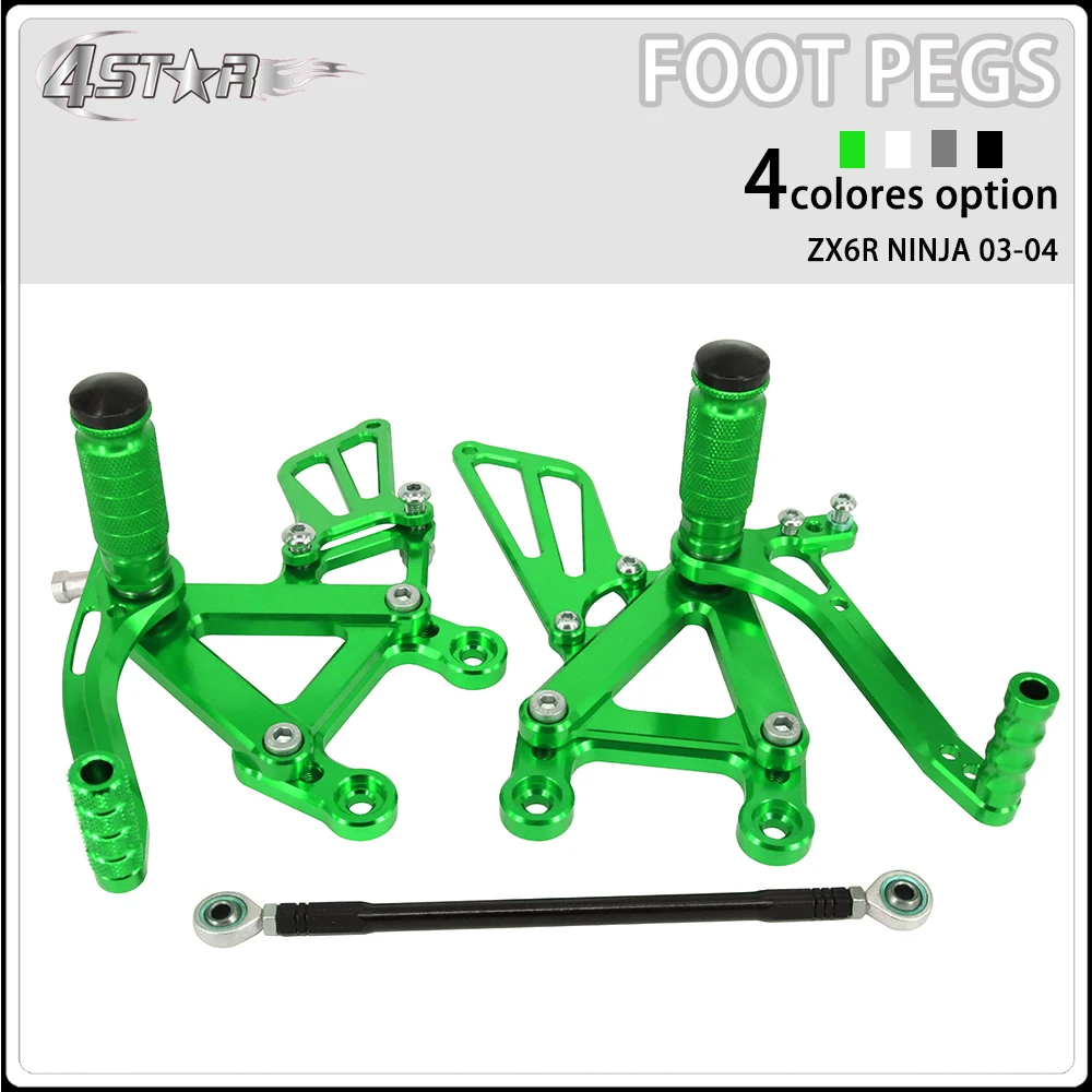 Motorbike CNC Aluminum Adjustable Footpegs Foot Pegs Footrest Pedals