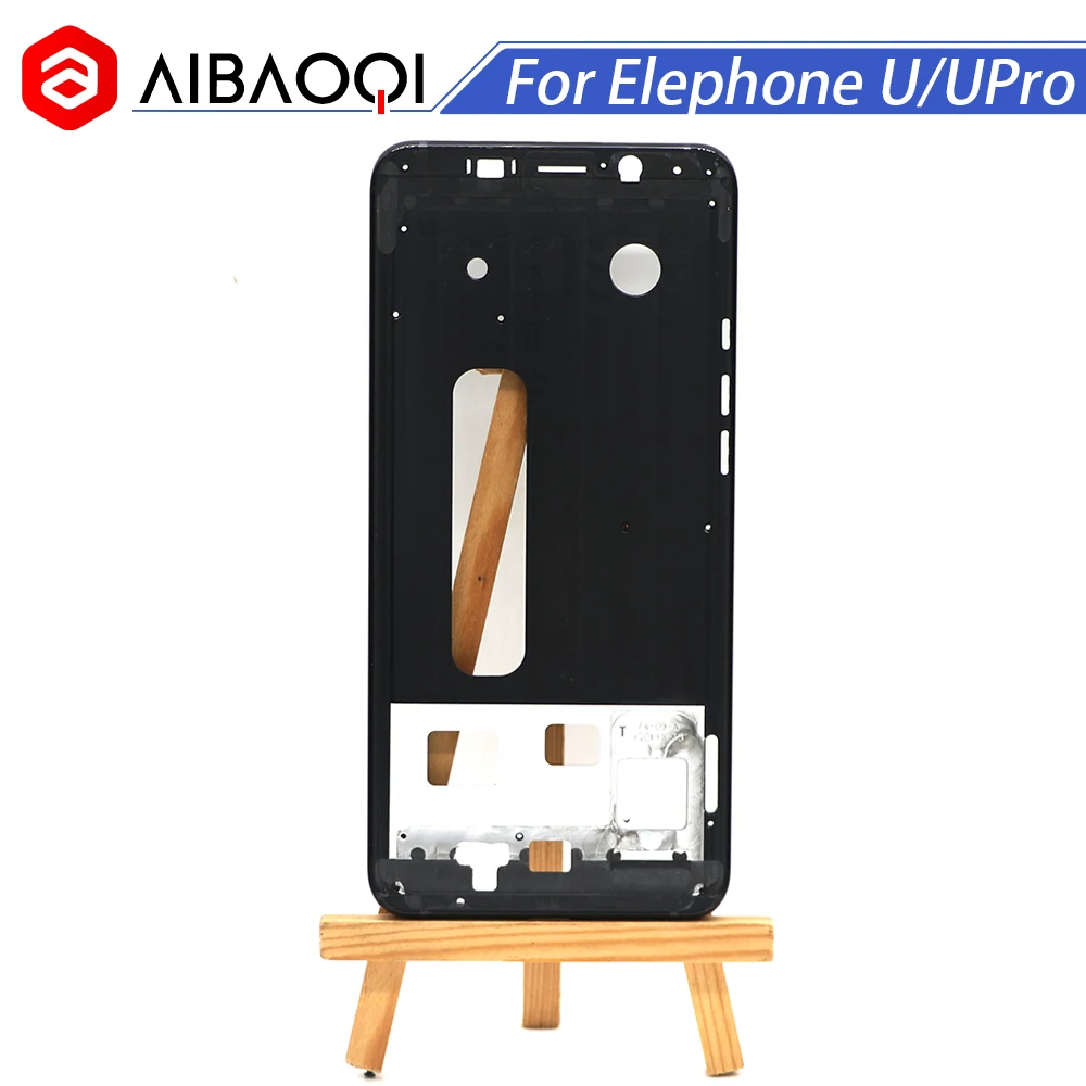 

AiBaoQi New Original Front Frame For 5.99 inch Elephone U/U Pro Front Housing Cover Case Assembly Replacement+3M adhesive