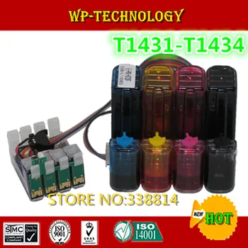 

[Full ink ] CISS suit for T1431 T1432 T1433 T1434 ,suit for Epson ME Office 960FWD ,me office 900WD ,With auto reset chips .