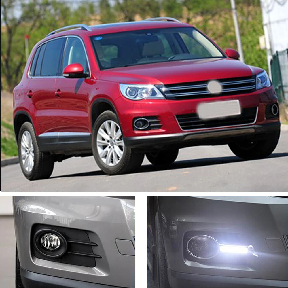 Крышка QX 1 пара для Volkswagen Tiguan 2010 2012 светодиодсветодиодный дневные ходовые огни DRL