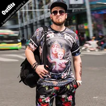 Oversize-6XL Для мужчин s футболка Костюмы Короткие штаны Для мужчин лето Повседневное Футболки для женщин с Пляжные шорты модные Наборы для ухода за кожей мужские свободные Рубашки для мальчиков комплект