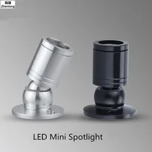 Светодиодный мини-прожектор для ювелирных изделий, специальный 3 Вт Точечный светильник для шкафа, угловой светильник с AC85-265V отражателем для большого пальца, алюминиевый светильник