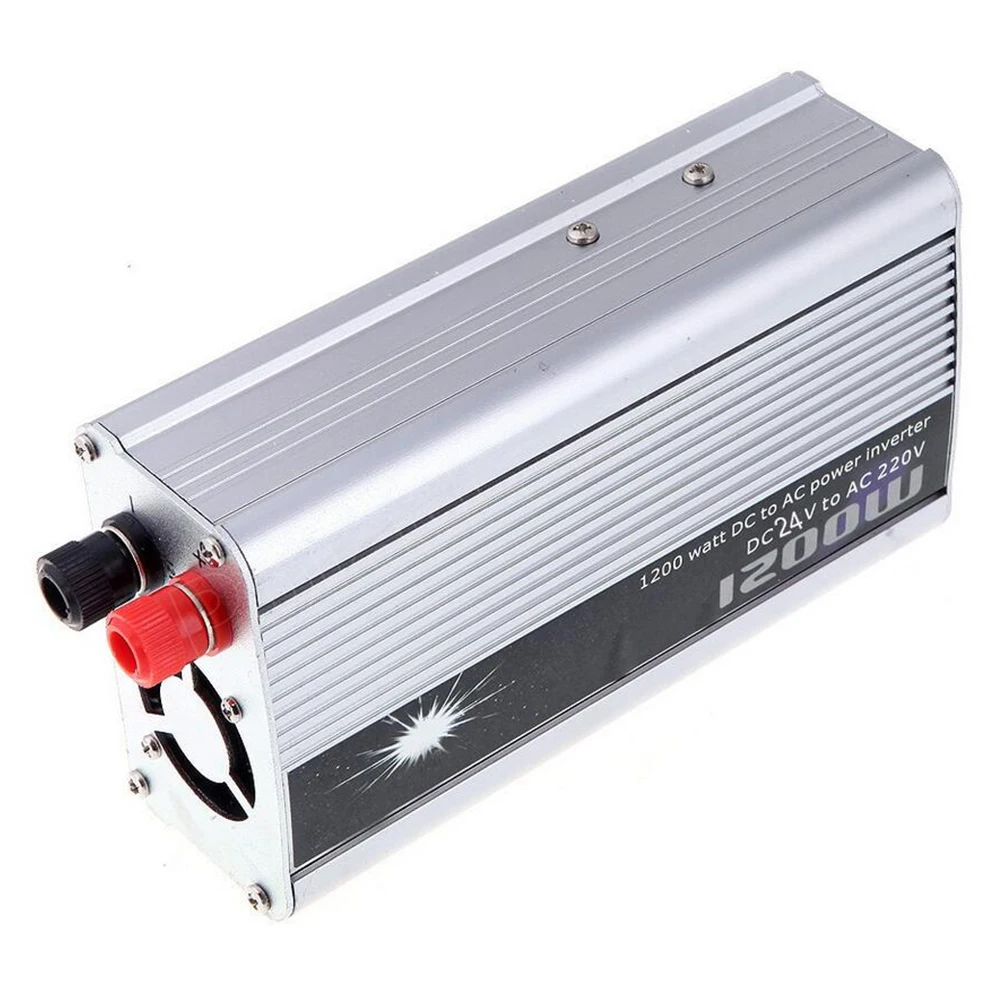 

Modified Sine Wave 24V DC to AC 220V 1200W Inverter Converter USB Charger Adapter 50HZ Car Auto Power supply