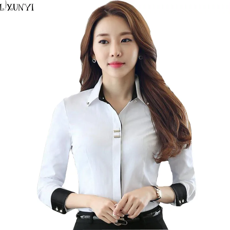 Model Baju Kemeja Putih Wanita Lengan Panjang Galeri Gambar