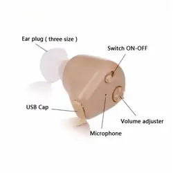 Мини карман Портативный Мощность личный голос усилитель звука слуховой аппарат уха усилитель слуха глухих со СПИДом S-216