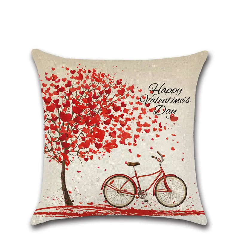 Beautiful lover and tree Valentine's Day cushion cover Party Pillow case sofa Chair Decoration for home kids bedroom friend gift Beautiful lover and tree Valentine's Day cushion cover Party Pillow case sofa Chair Decoration for home kids bedroom friend gift