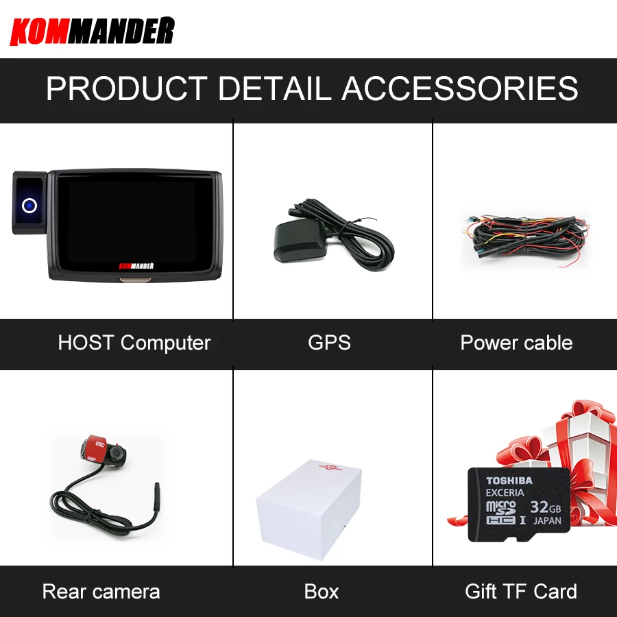 Kommaner Wi Fi DVR двойной FHD 1080 P Новатэк NT96663 Sony290 Сенсор Ночное видение видеомагнитофон