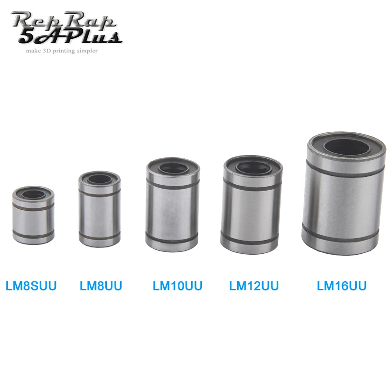 LM8SUU LM10UU LM12UU LM16UU خطية تحمل جلبة بوش 3D طابعة أجزاء