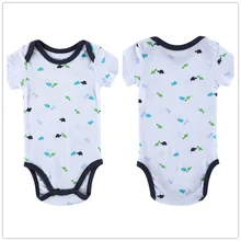 Autumn 1 Piece Cotton Style Baby Girl Boy Clothes Short Sleeve Dinosaur New Born Body Baby Ropa Character Baby Bodysuit r029