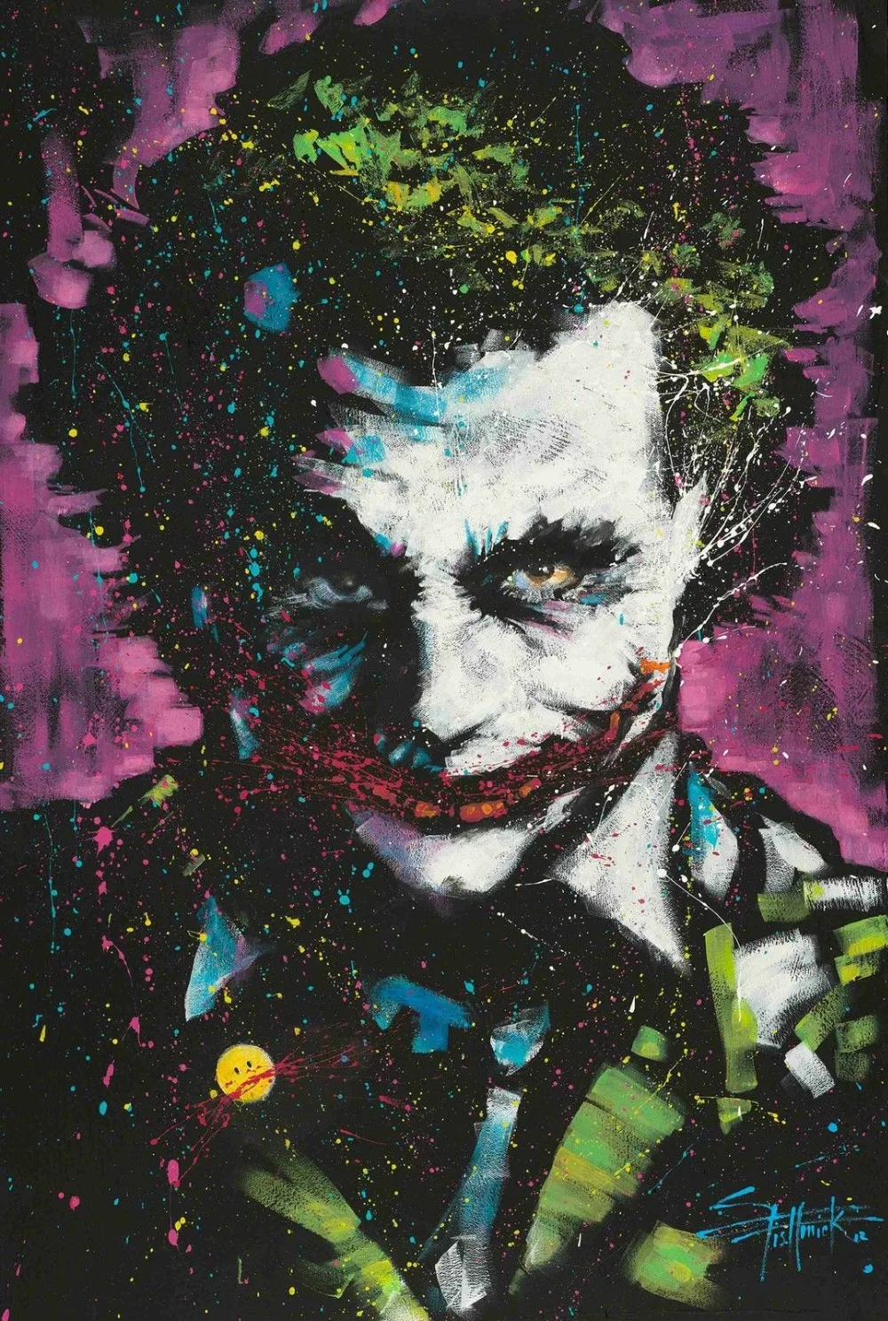 Ha Joker Стивен Fishwick HD холст с принтом домашний декор художественная