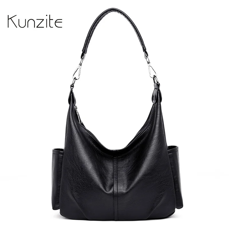 الفاخرة حقائب يد جلدية النساء Multifuntion الأعلى مقبض حمل المحمولة حقائب السيدات مصمم الأسود رسول الكتف حقائب بحمالات كيس