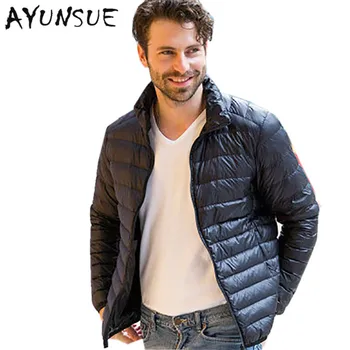 

2020 New Ultra Light Down Jacket Men Winter Coats 90 White Duck Down Stand Collar Parka Winter Coat Men Plus size 6XL YYJ0034