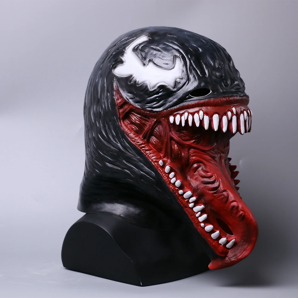 2018 Deluxe Venom Mask Cosplay Venom Overhead Superhero Mask Halloween Props New (5)