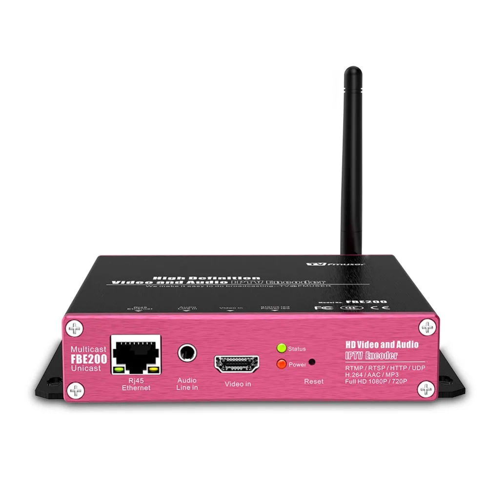 Fmuser HDMI видео кодек H.264 H.265 Wi-Fi RTMP кодер Live стриминг IPTV с HLS HTTP RTSP UDP