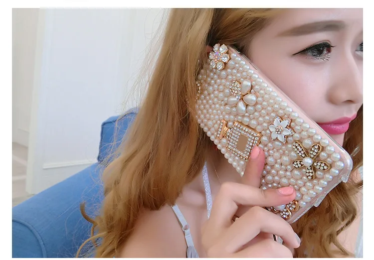 

XINGDUO Luxury Pearl Diamond Perfume Bottle 3d Silicone Phone Case Accessories for Huawei P30 P20 Mate 20 PRO Lite/honor 10 lite