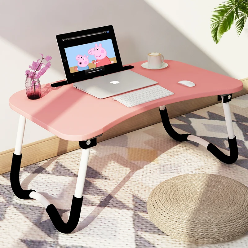 

on the bed stand collapsible laptop A lazy person table The student dormitory Study desk The dormitory artifact coffee table