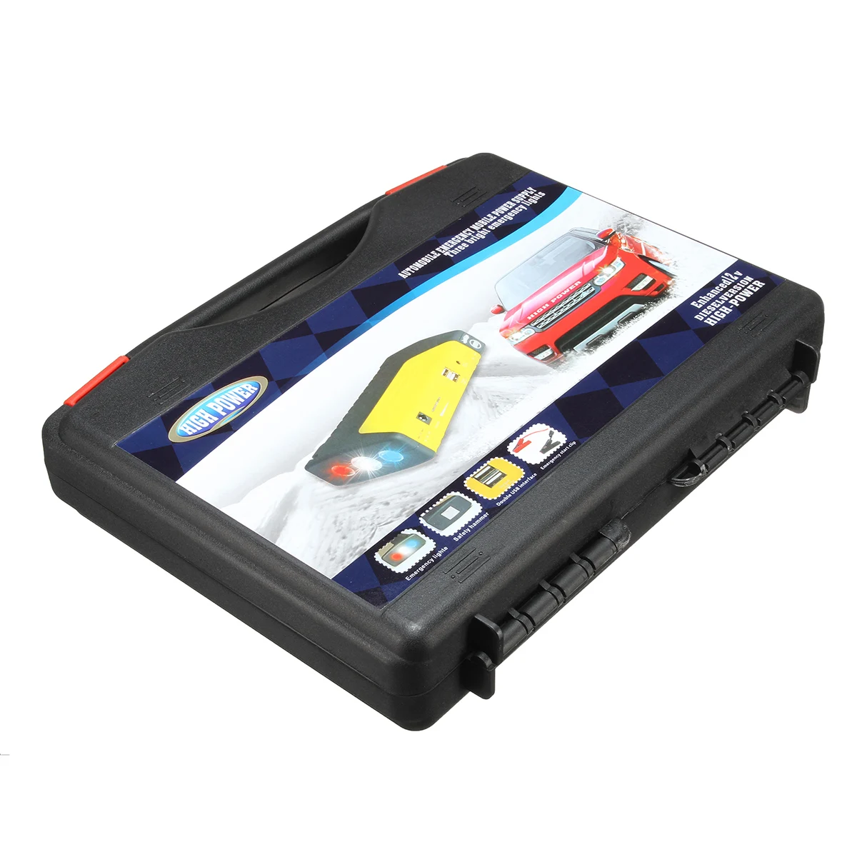 50800 мАч светодиодный двойной USB автомобильный пусковой стартер портативный внешний аккумулятор запасное зарядное устройство источник питания