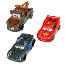 Disney Pixar font b Cars b font 3 Lightning McQueen Jackson Storm Mater Diecast Metal Birthday