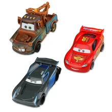 Disney Pixar Cars 3 Lightning McQueen Jackson Storm Mater Diecast Metal Birthday Christmas New Toys Gift For Children Kids Boys