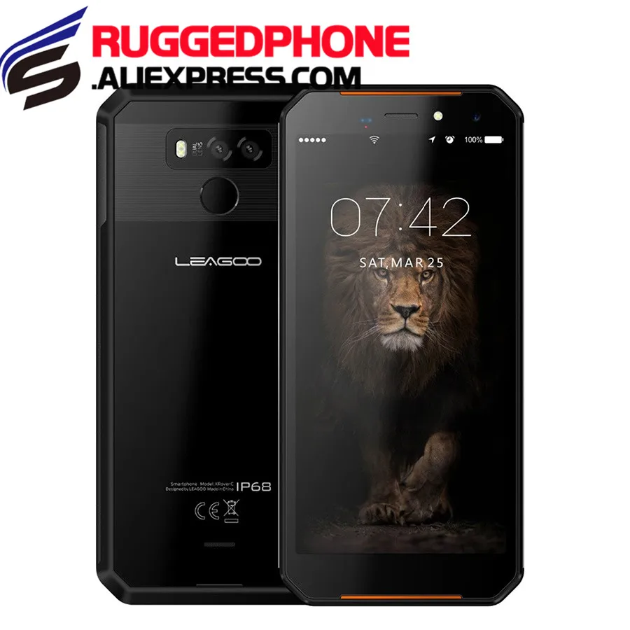 

LEAGOO XRover C IP68 NFC Smartphone 5.72" IPS 2GB RAM 16GB ROM 13MP Dual Cams 5000mAh Face Fingerprint Unlock 4G Mobile Phone