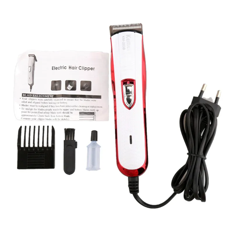 Professional Kemei KM-203B Electric Hair Clipper Trimmer Shaver Razor Hair scissors Hair Cutting Quiet Used for Man and Baby Professional Kemei KM-203B Electric Hair Clipper Trimmer Shaver Razor Hair scissors Hair Cutting Quiet Used for Man and Baby