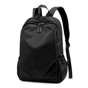 Men's Black Waterproof Backpack For Travel 15.6 Inch Laptop Backpacks With Usb Charging School Backpack Men Nylon Schoolbag Bags