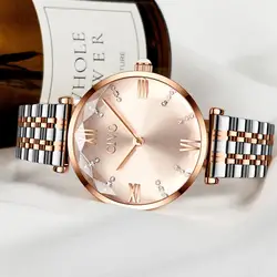 CIVO благородные бизнес Женские часы из нержавеющей стали часы высокого качества наручные часы Montre Femme Wateproof Элегантные повседневные часы