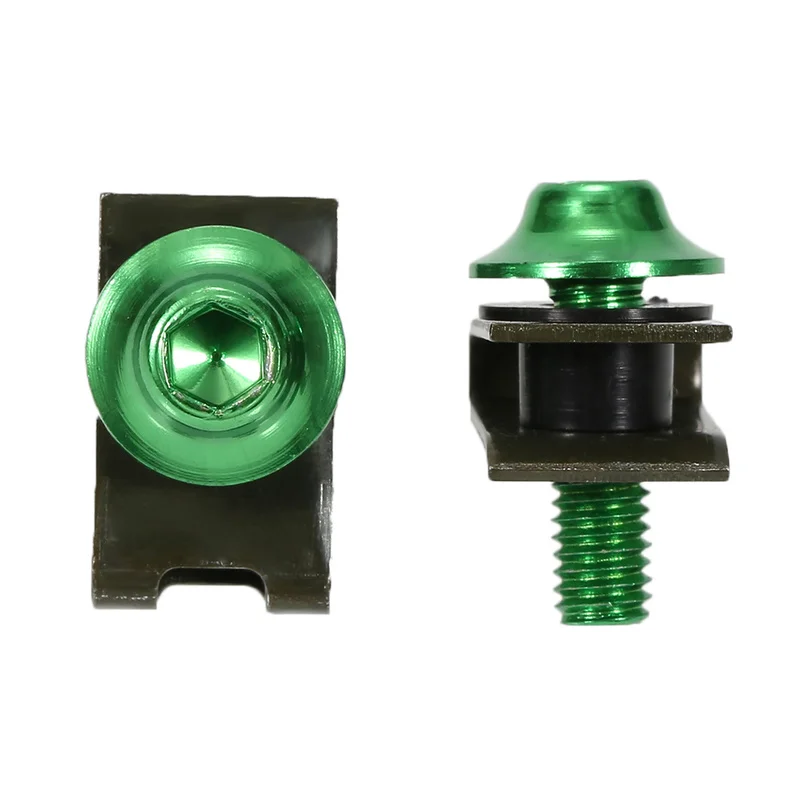 10pcs/lot M5 5mm Car Motorcycle Fairing Bolts Fastener Clips auto Shell Screw Aluminium Bolts Fastener Clips Screw Spring Nuts