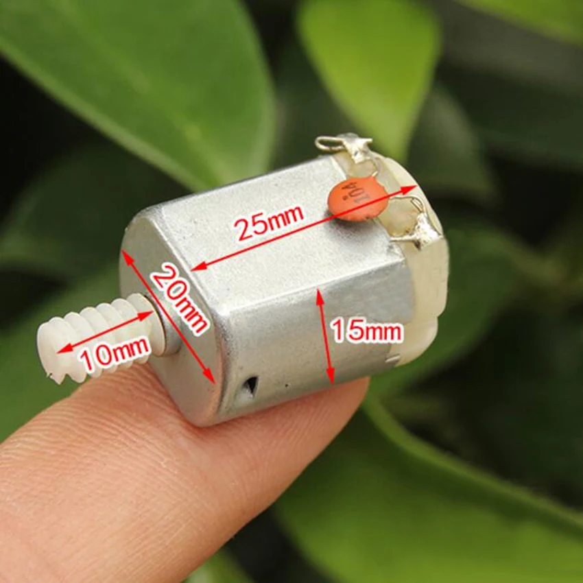 

1pcs 130 Small 3 to 6V DC Motor with With worm gear for DIY Model Toys