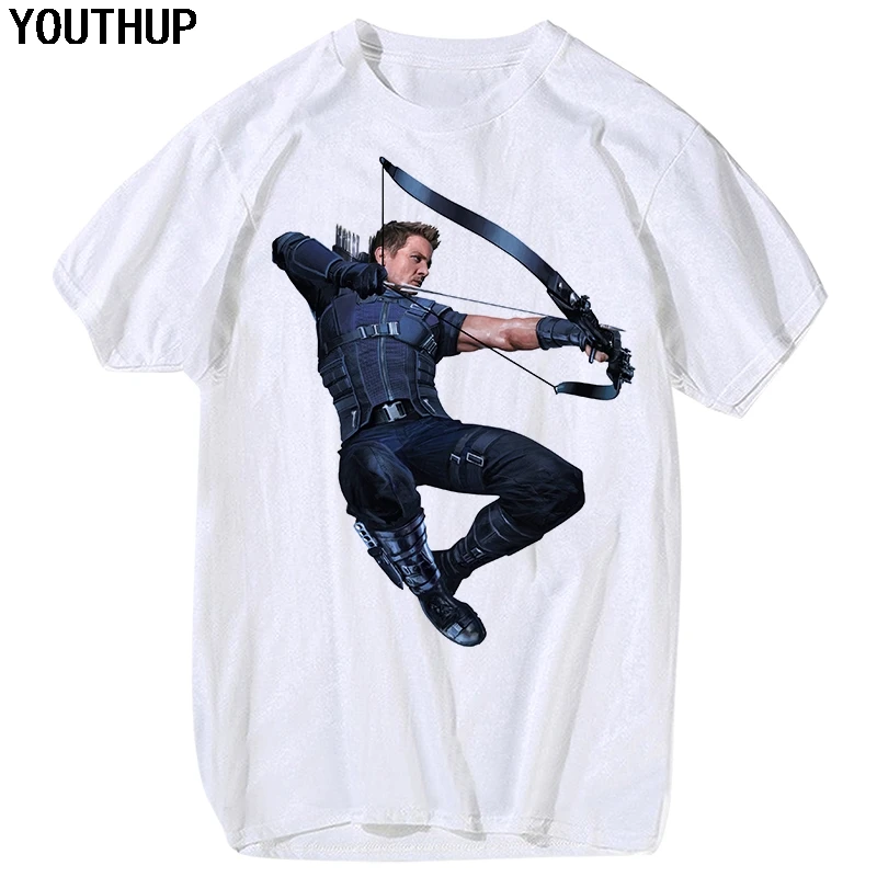 YOUTHUP новые 3D футболки мужские Забавные с рисунком Homme Hawkeye Футболка принтом летние