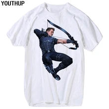 JUVENTUDE Novo 3D Camisetas Homens de Caráter Engraçado T Camisa Homme Hawkeye T-Shirt Impressão Verão Tees Moda Streetwear Plus Size