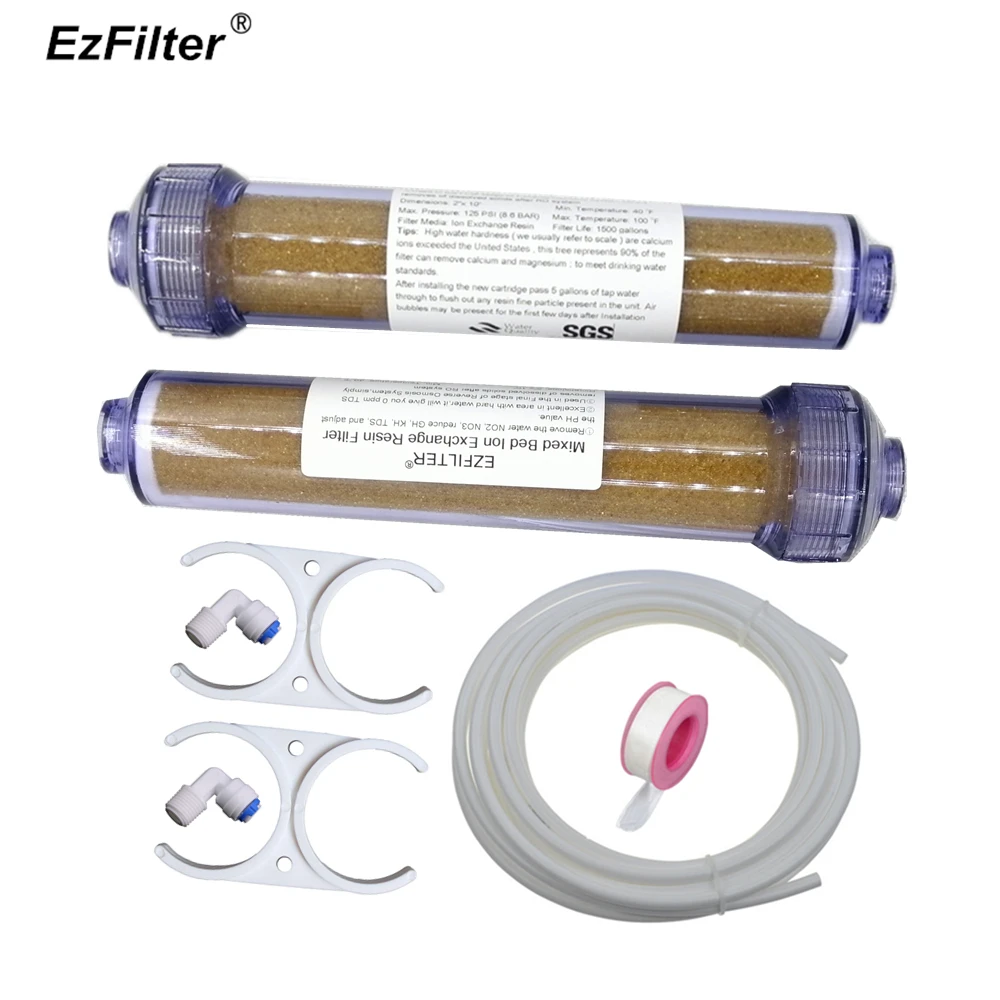 Inline Mixed Bed Ion Exchange Resin Demineralization DI Resin Filter 2