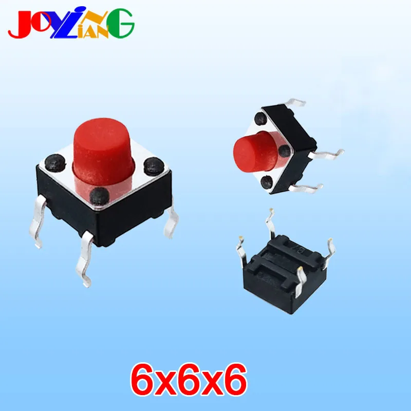 Joyingliang Красный 6*6*6 мм четвероногих нажмите переключатель режима игрушка 4 футов