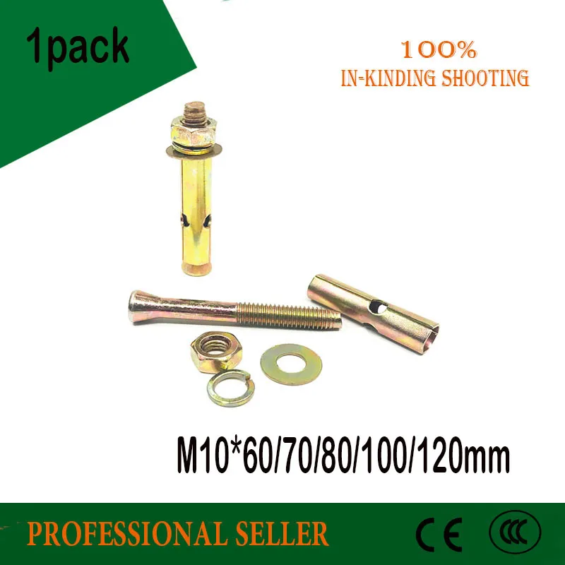 

M10*60/70/80/100/120mm Galvanized Lengthen Expansion Screw Sleeve Concrete Anchor Bolt