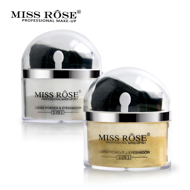 Мисс Роуз бренд Тени для век Shimmer Блеск естественный цвета: золотистый, серебристый свободные Косметическая пудра длительный Водонепроницаемый Макияж легко носить
