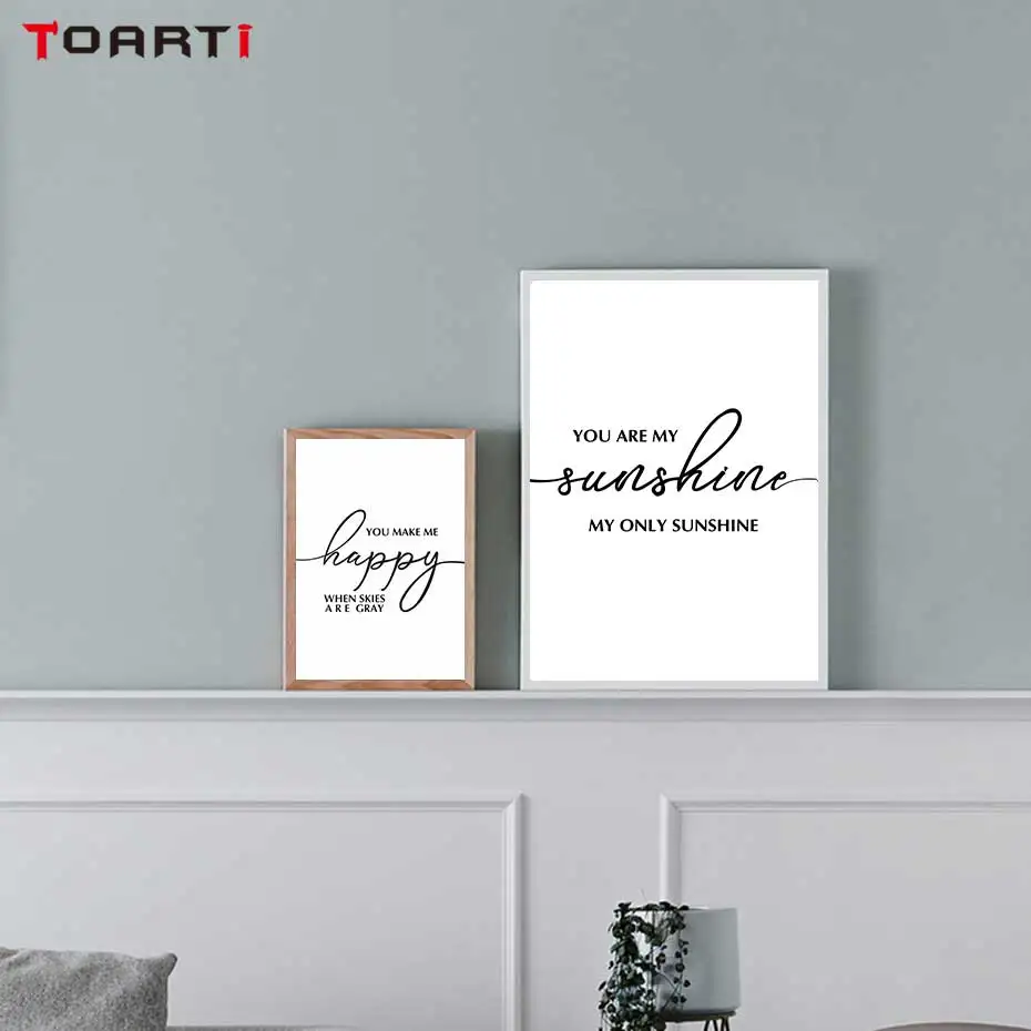 Inspiring Quotes Posters On the Wall Modern Minimalist Canvas Painting Romantic Words Bedroom Decoration Pictures Christmas Gift (5)