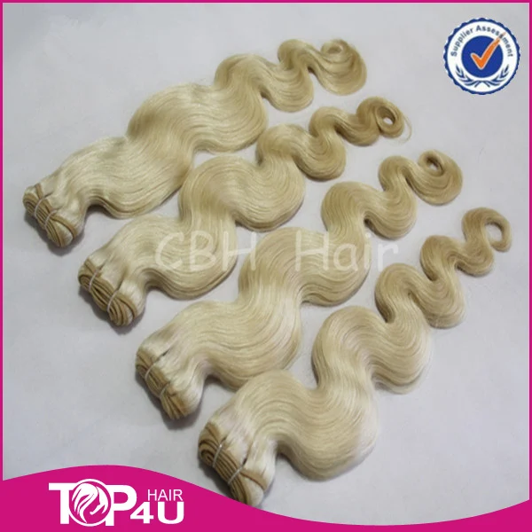 

Top quality 100g/piece soft european body wave blonde hair weft