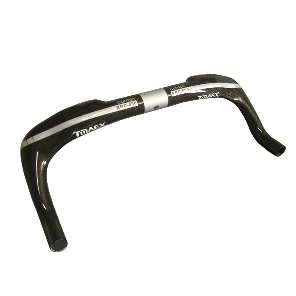 TMAEX 080 3K Silver TT Bar Cycling Handlebar Carbon Handlebars Rest Bar Full Carbon Road Bicycle