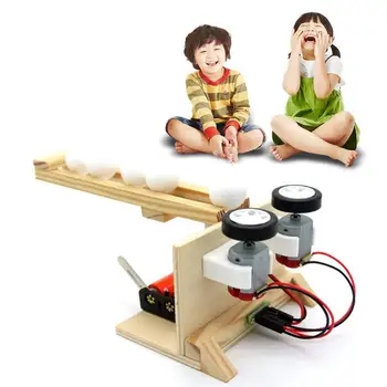 

Diy Ball Emitter Science Experiment Kits Wood Assemble Electric Model Building Kits Physical Educational Toy Creative Wrench