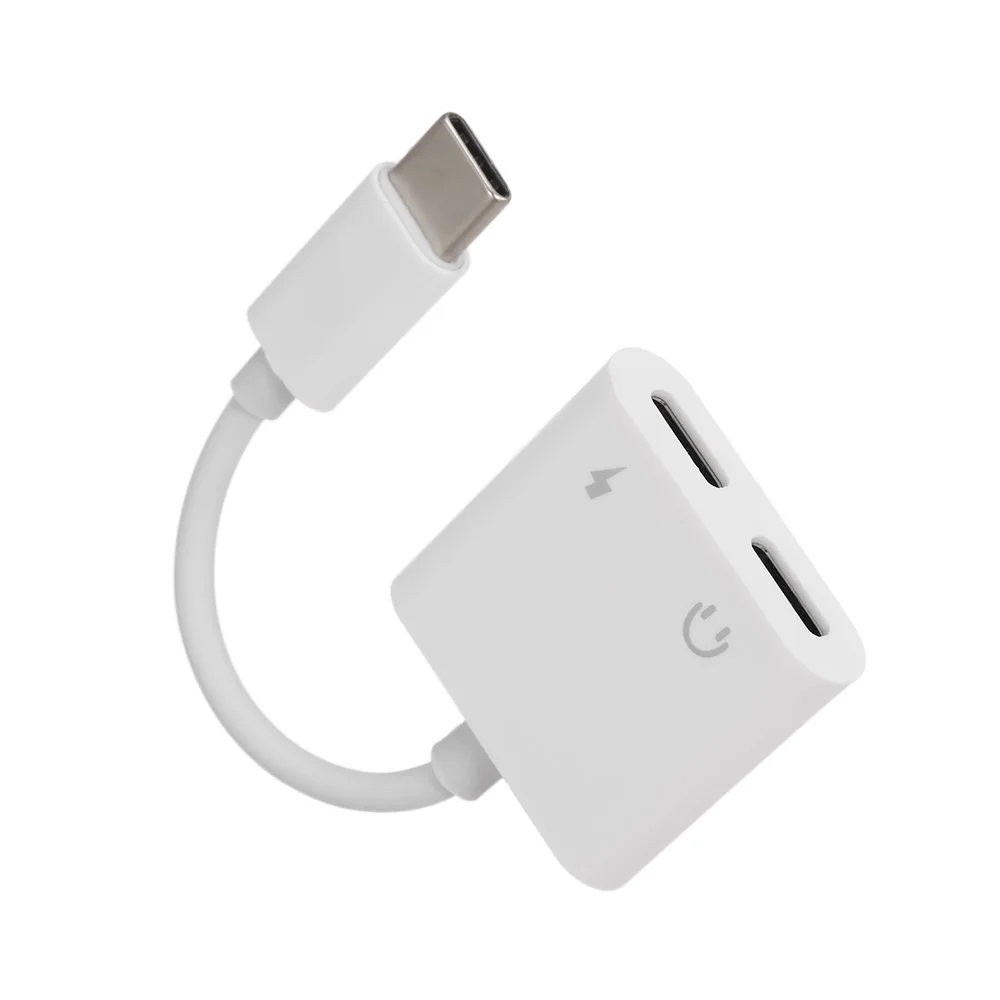 Аудиоадаптер USB C к аудиогарнитуре типа адаптер зарядный порт питания для Huawei/Xiaomi/