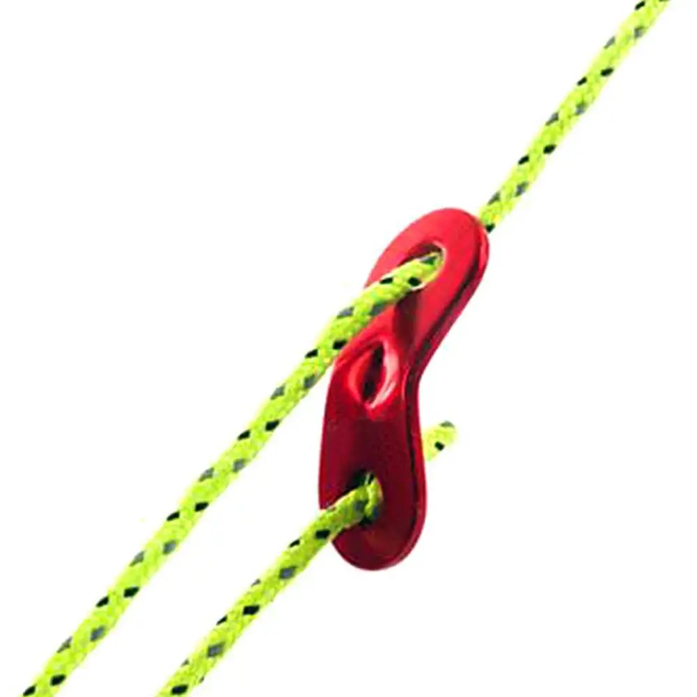 1pc Outdoor Camping Aluminum Alloy Cord Guyline Runners Rope Tensioners
