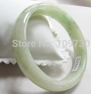 

hot sell90966 High Quality] Fine 100% Natural A Grade Aqua Jade /Jadeite Bangle