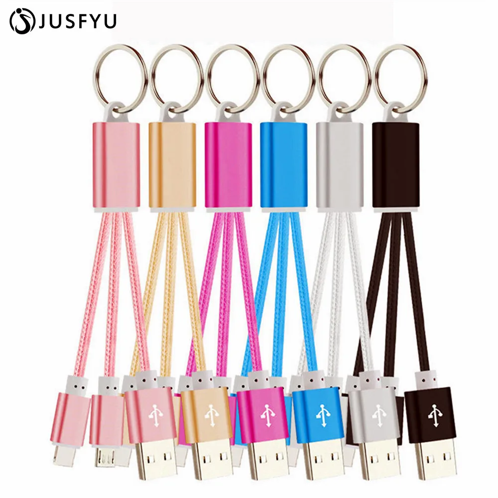 

2 in 1 Keychain data cable Cable de sincronizacion de datos para For iPhone X 8 6 7 6 S mas 5 telefono for Samsung Xiaomi Huawe