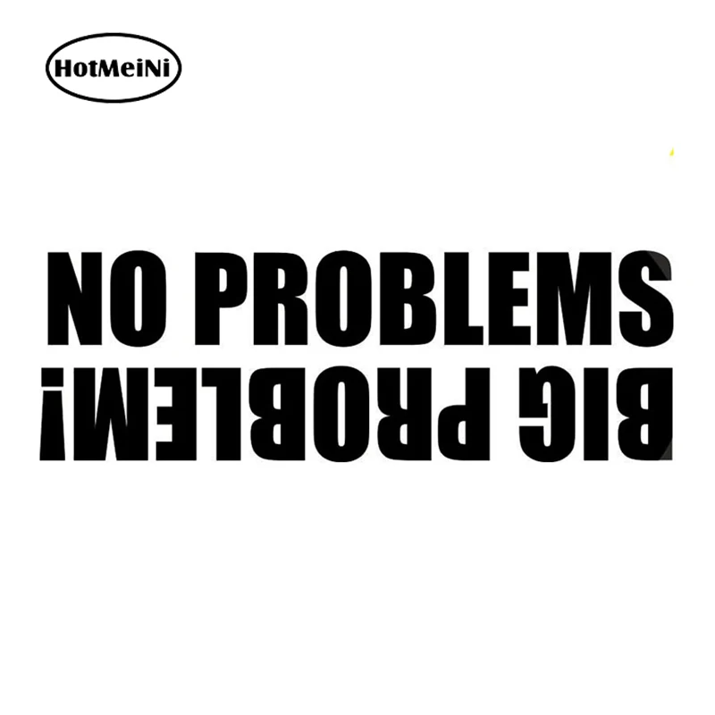 

HotMeiNi No Problems 4x4 cm Off for Road Land Rover for Jeep Funny Sticker JDM Moto Coche Motorcycle Decorating Stickers