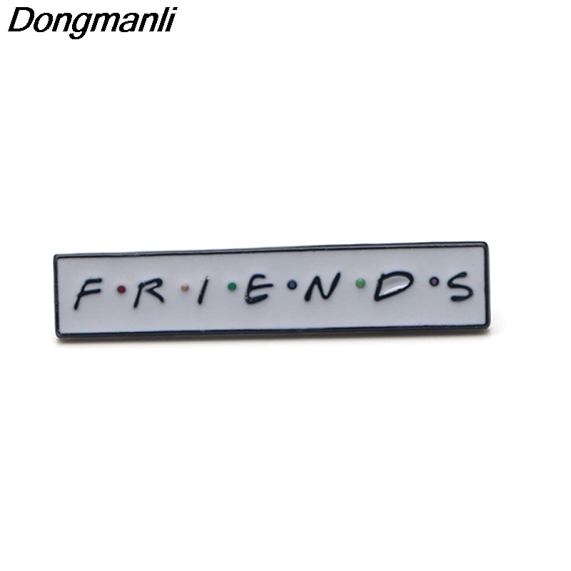 

P3219 Dongmanli Friends TV Show Metal Enamel Pin Brooches Cartoon Creative Metal Brooch Pins Denim Hat Badge Jewelry